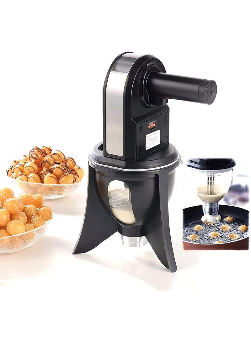 بلو فاير ماكينة تشكيل كرات اللحم أوتوماتيكية كهربائية، ماكينة عمل اللقيمات، آلة صنع كرات الأرز اللزج وكرات السمك، جهاز صغير أوتوماتيكي للاستخدام المنزلي والتجاري، خامات غذائية آمنة، غير لاصقة، سهلة التنظيف، قدرة 80 واط - Image 1